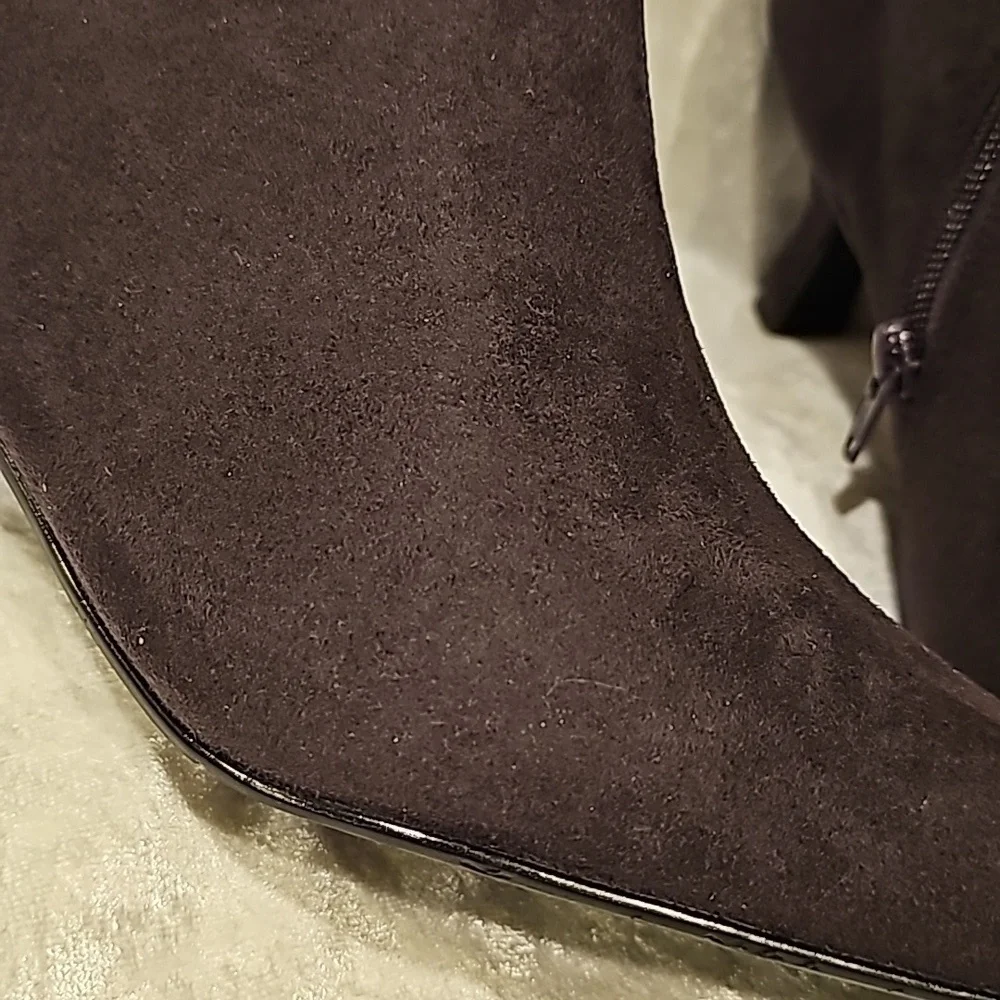 Life Stride kitten heel bootie womans size 10 new no tags deep purple suede